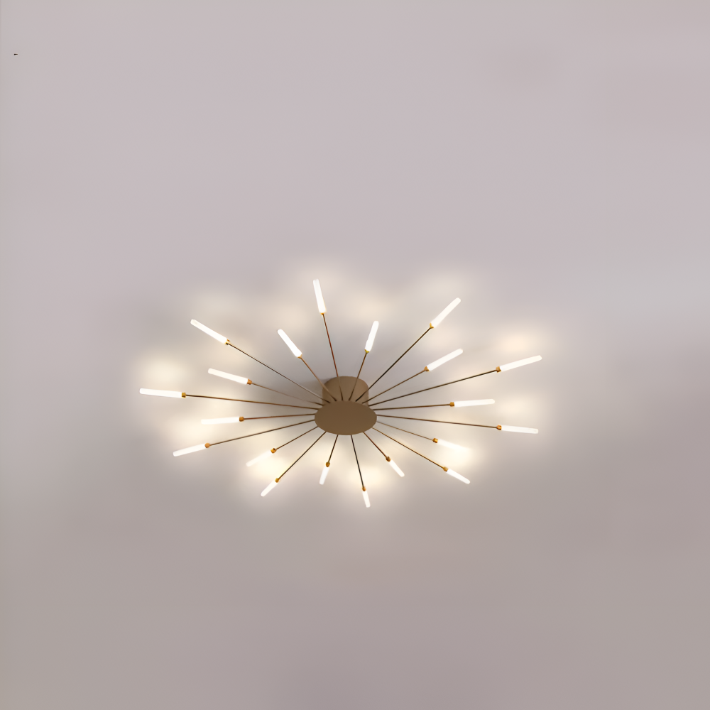 AureaSpiral – Lampada da soffitto LED di lusso con design ispirato ai fuochi d'artificio