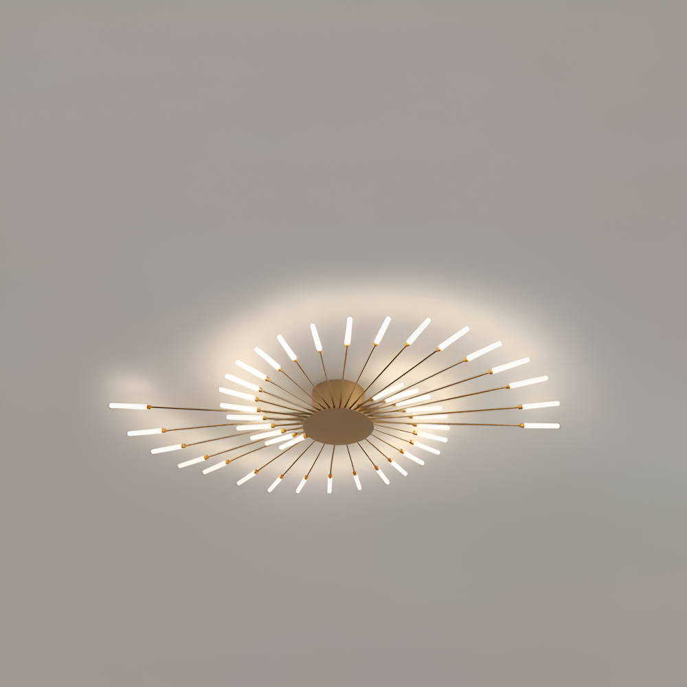 AureaSpiral – Lampada da soffitto LED di lusso con design ispirato ai fuochi d'artificio