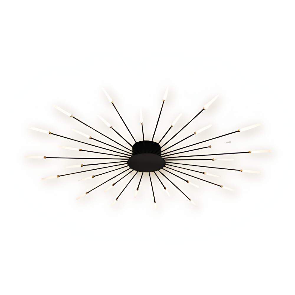 AureaSpiral – Lampada da soffitto LED di lusso con design ispirato ai fuochi d'artificio