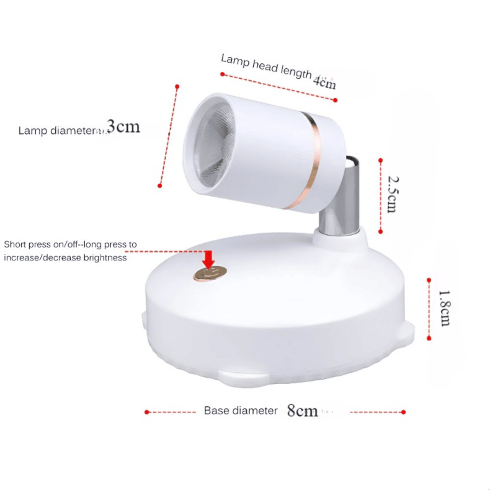 SpotMaster – Faretti LED dimmerabili con illuminazione accentuata senza fili