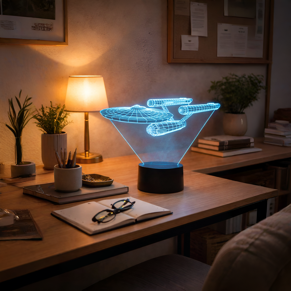Holly - Lampada LED “Illusione ottica astronave”