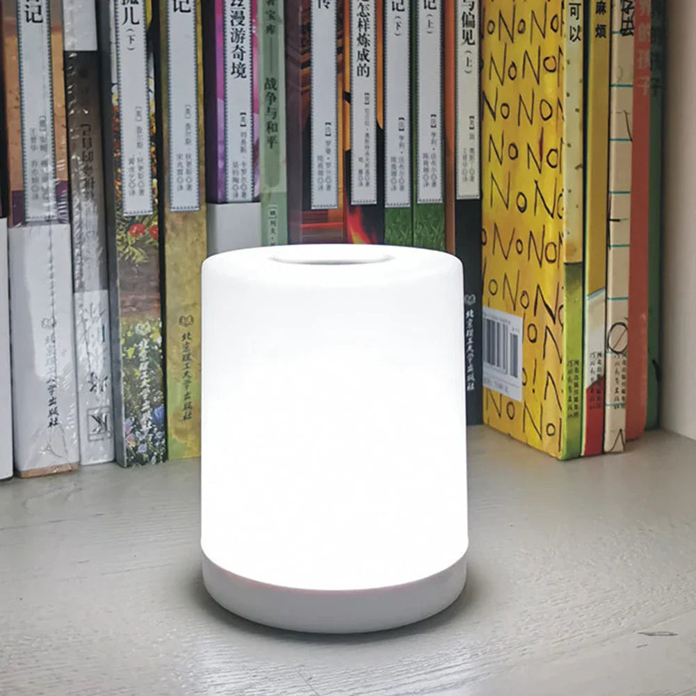 Lampada da tavolo ricaricabile senza contatto | Lampada da tavolo LED dimmerabile con porta USB