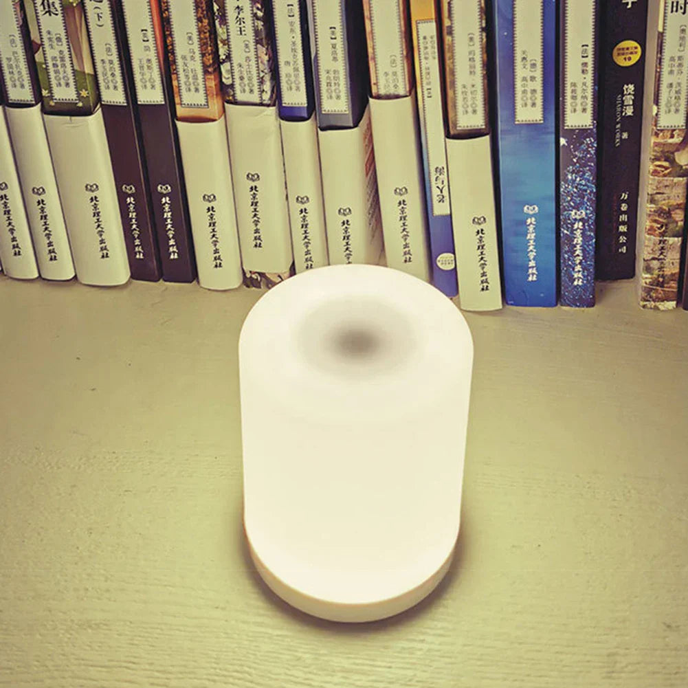 Lampada da tavolo ricaricabile senza contatto | Lampada da tavolo LED dimmerabile con porta USB