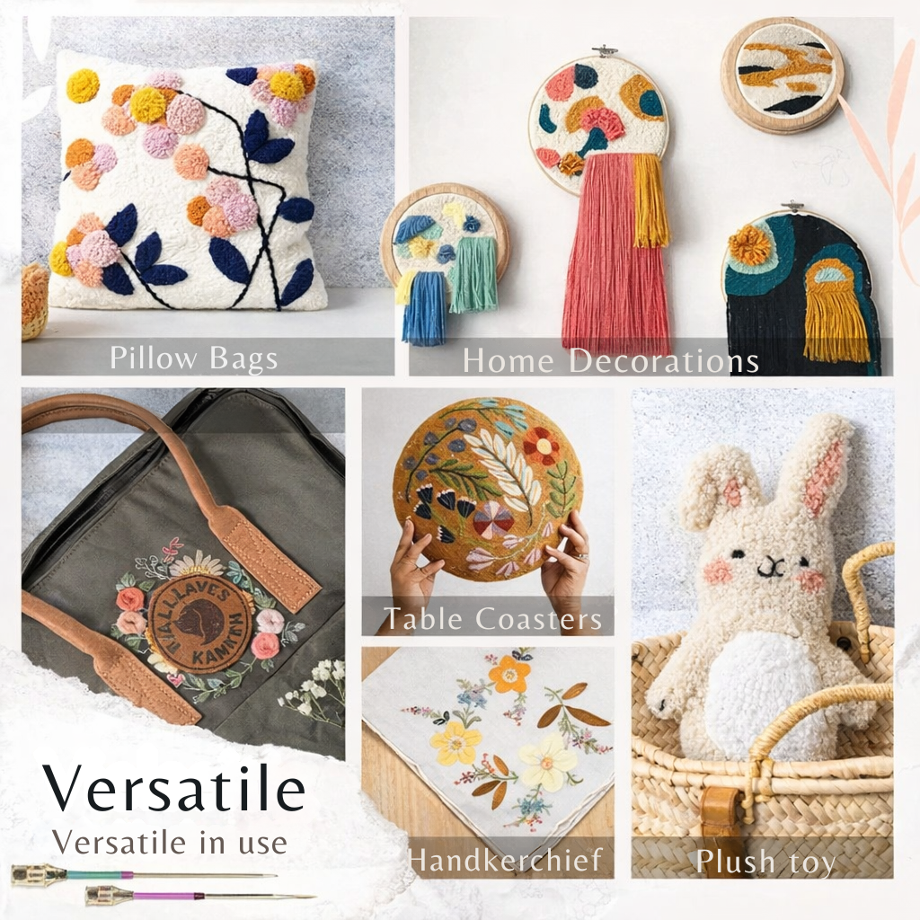 Stickset | Tecnica di ricamo precisa | Manico ergonomico Comfort | StitchSage