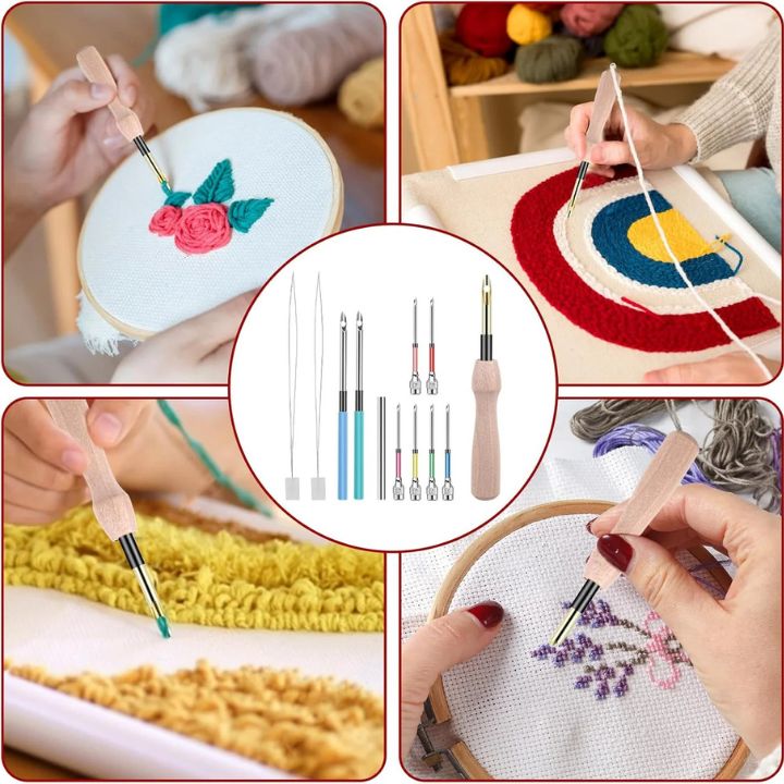 Stickset | Tecnica di ricamo precisa | Manico ergonomico Comfort | StitchSage