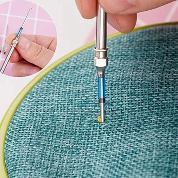 Stickset | Tecnica di ricamo precisa | Manico ergonomico Comfort | StitchSage