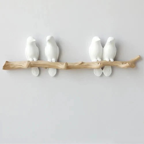 Fågelfröjd – Appendiabiti da Parete in Legno con Design Ispirato alla Natura