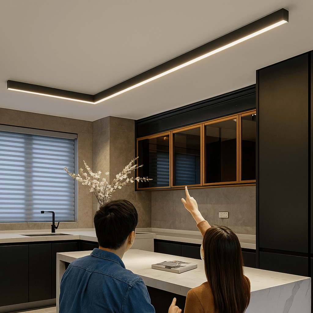 Lampada da soffitto minimalista con design scandinavo e potente luminosità