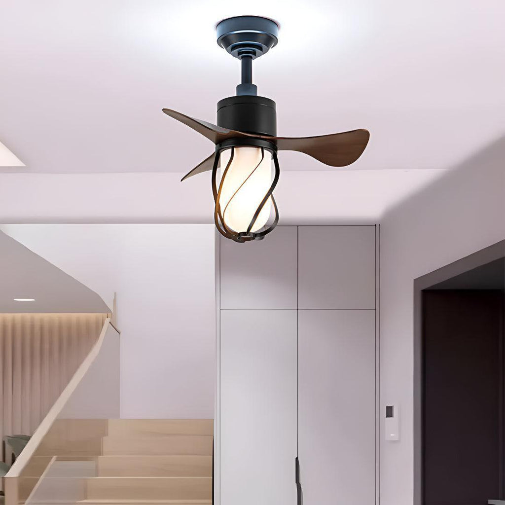 Ventilatore a Soffitto Vintage Elegante con Telecomando