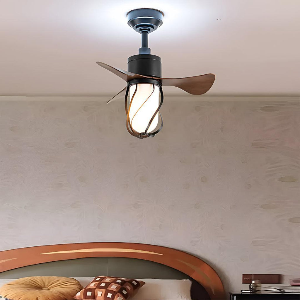 Ventilatore a Soffitto Vintage Elegante con Telecomando