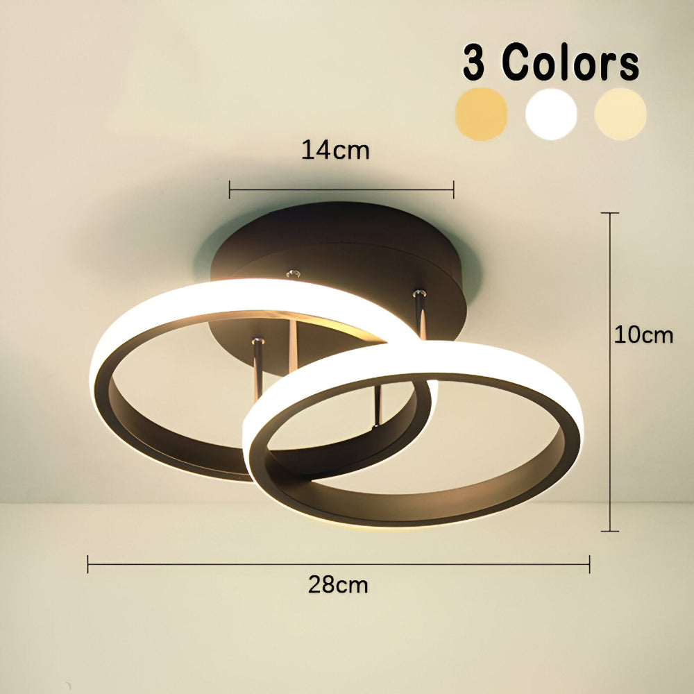 AeroSwirl – Lampada da Soffitto LED Artistica con Design Vorticoso