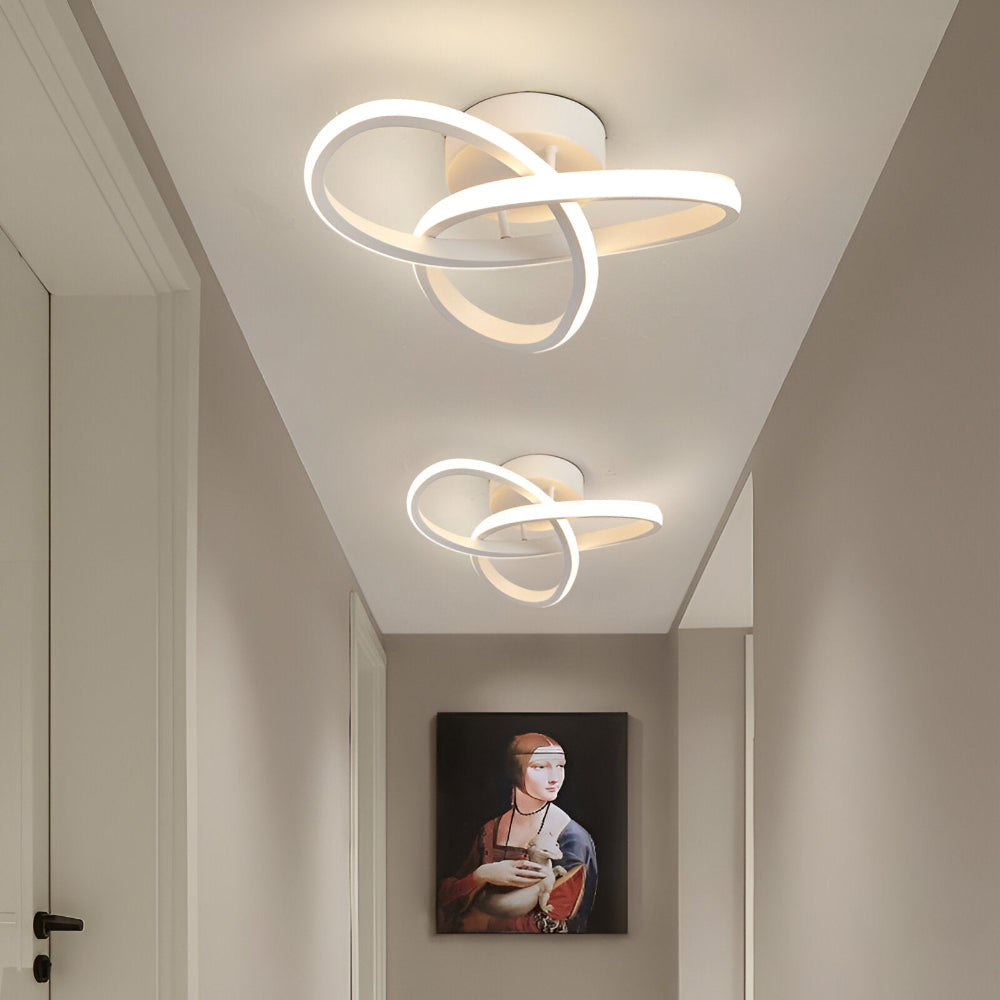 AeroSwirl – Lampada da Soffitto LED Artistica con Design Vorticoso