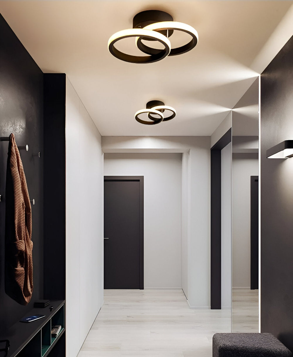 AeroSwirl – Lampada da Soffitto LED Artistica con Design Vorticoso