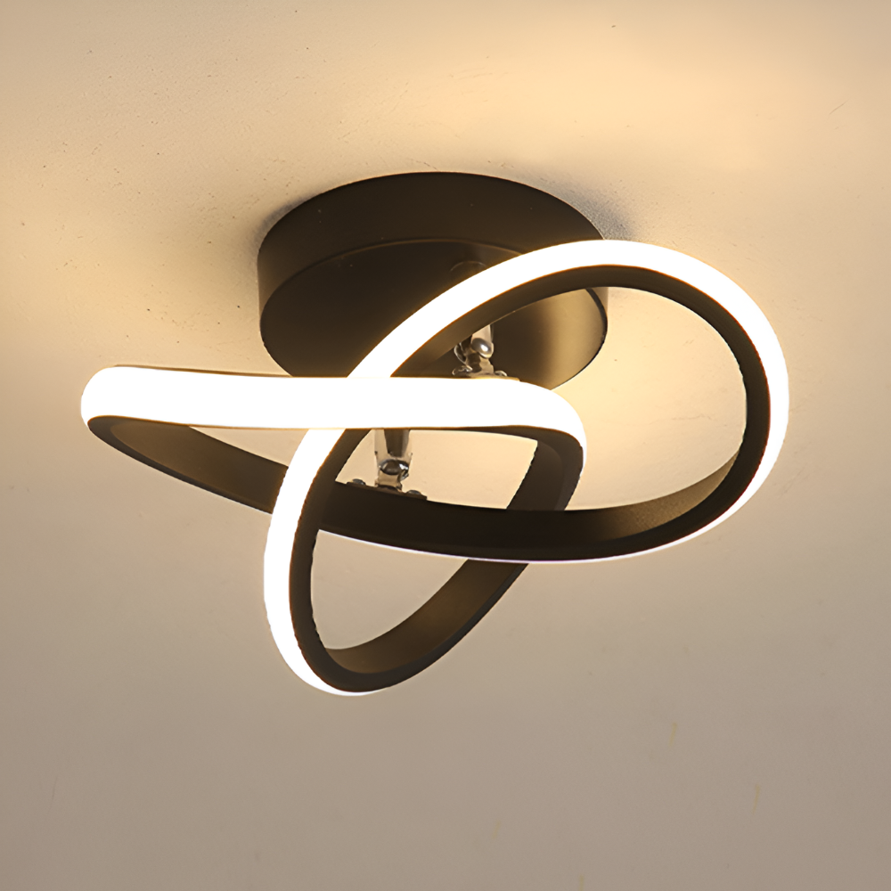 AeroSwirl – Lampada da Soffitto LED Artistica con Design Vorticoso