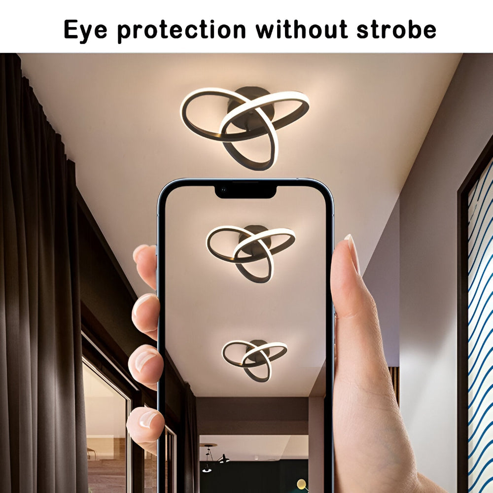 AeroSwirl – Lampada da Soffitto LED Artistica con Design Vorticoso