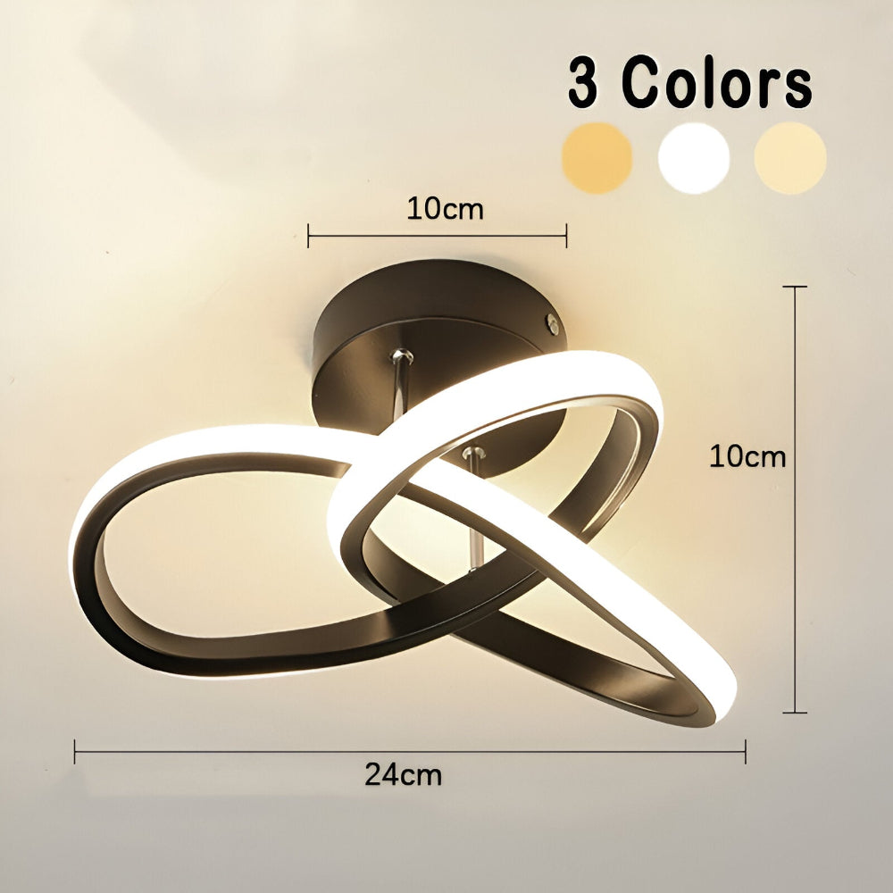 AeroSwirl – Lampada da Soffitto LED Artistica con Design Vorticoso