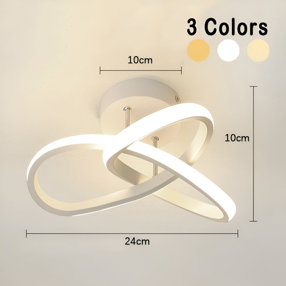 AeroSwirl – Lampada da Soffitto LED Artistica con Design Vorticoso