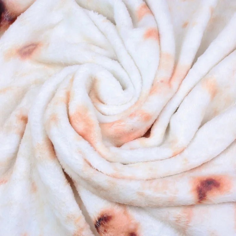 Coperta Flanella Taco Rotonda – Divertente e Confortevole Coperta a Forma di Tortilla
