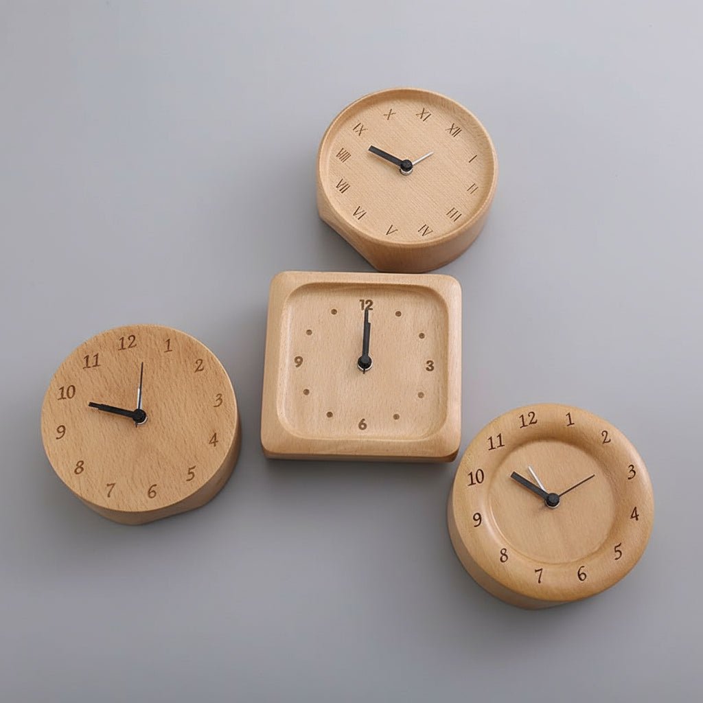 WOODMORN – Sveglia elegante in legno di faggio per una casa stilosa