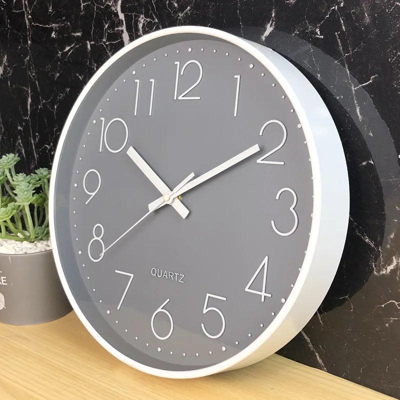 SMOOTHTIME – Orologio da parete silenzioso e non ticchettante da 12 pollici per un arredamento moderno