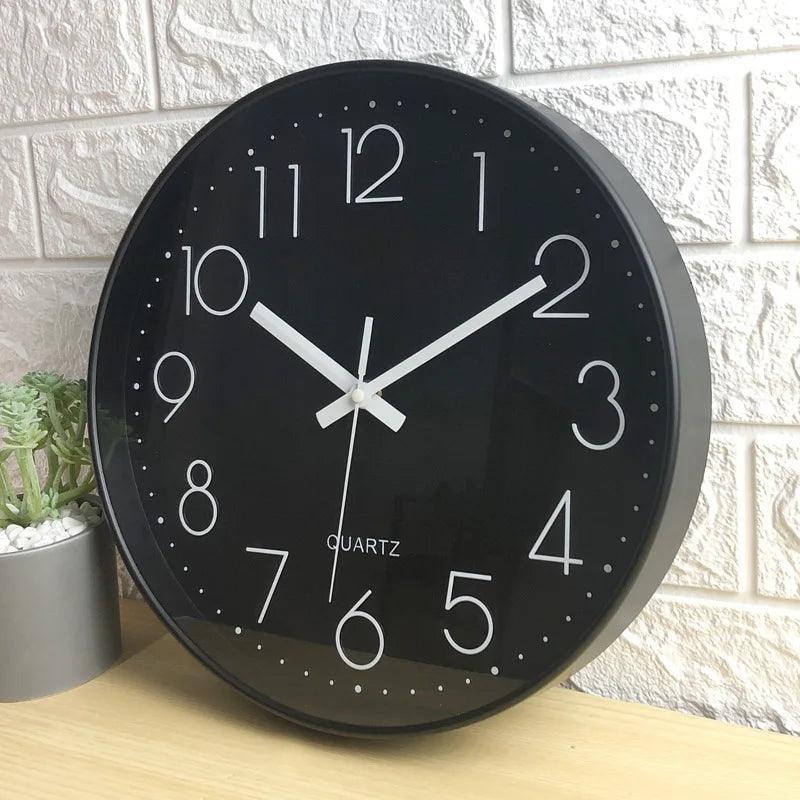 SMOOTHTIME – Orologio da parete silenzioso e non ticchettante da 12 pollici per un arredamento moderno