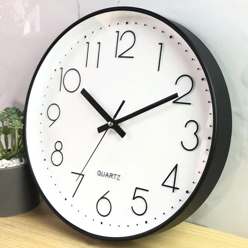 SMOOTHTIME – Orologio da parete silenzioso e non ticchettante da 12 pollici per un arredamento moderno