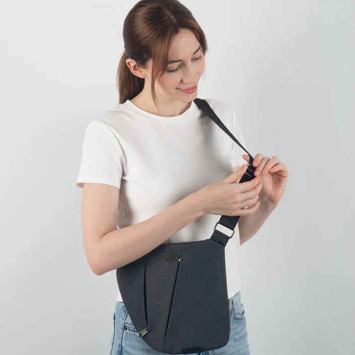 TRAVGUARD – Borsa a tracolla antitaccheggio con protezione RFID e design idrorepellente