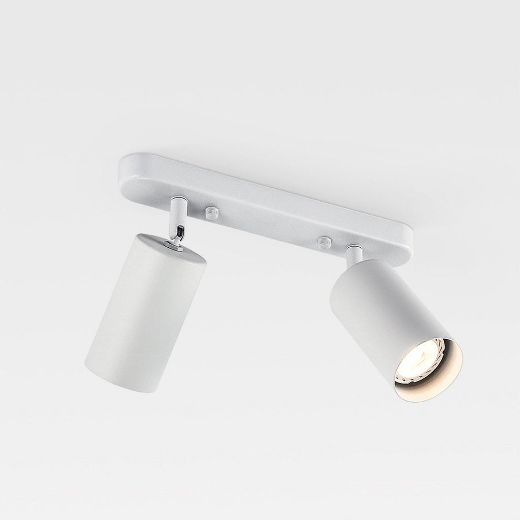Faretto da soffitto regolabile a doppia testa