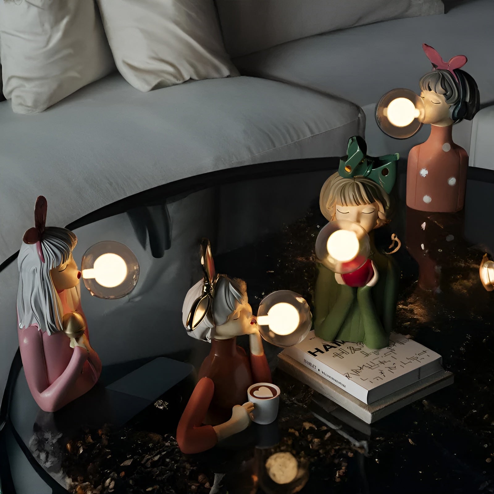 BubbleGlam Luxe Illuminazione – Creatore di Atmosfera con Design Elegante a Bolle