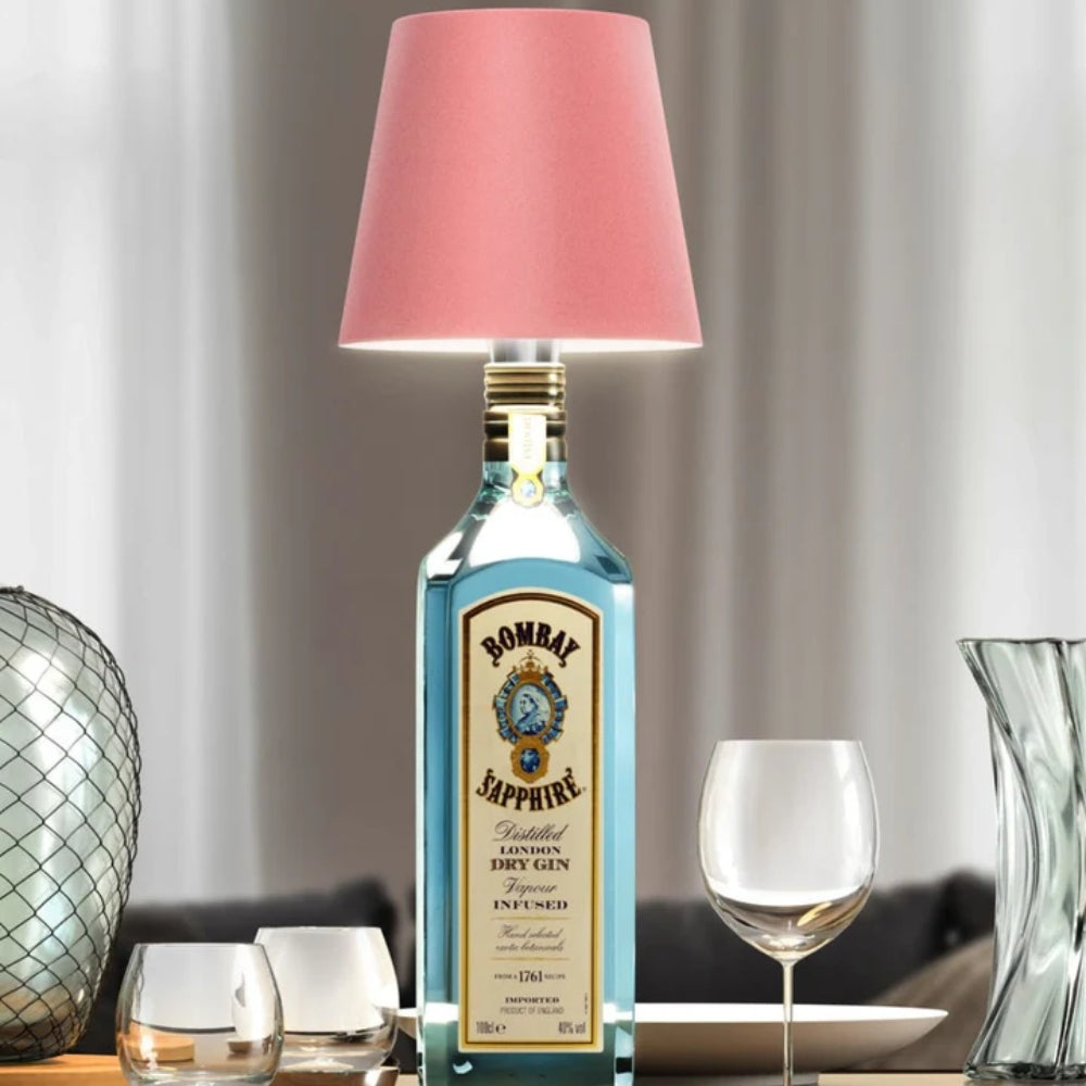 Lampada da tavolo | Attacco per lampade a bottiglia | Dimmerabile senza fili | LumiFlasche
