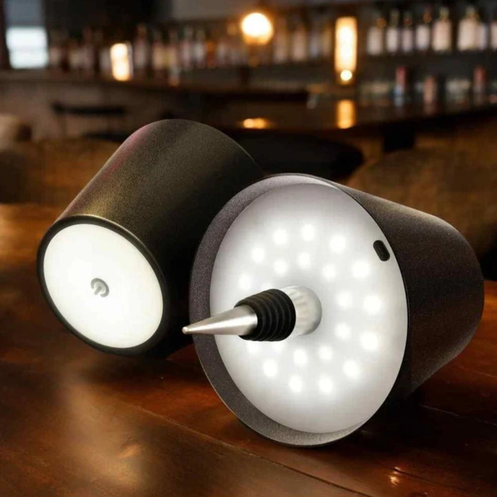 Lampada da tavolo | Attacco per lampade a bottiglia | Dimmerabile senza fili | LumiFlasche