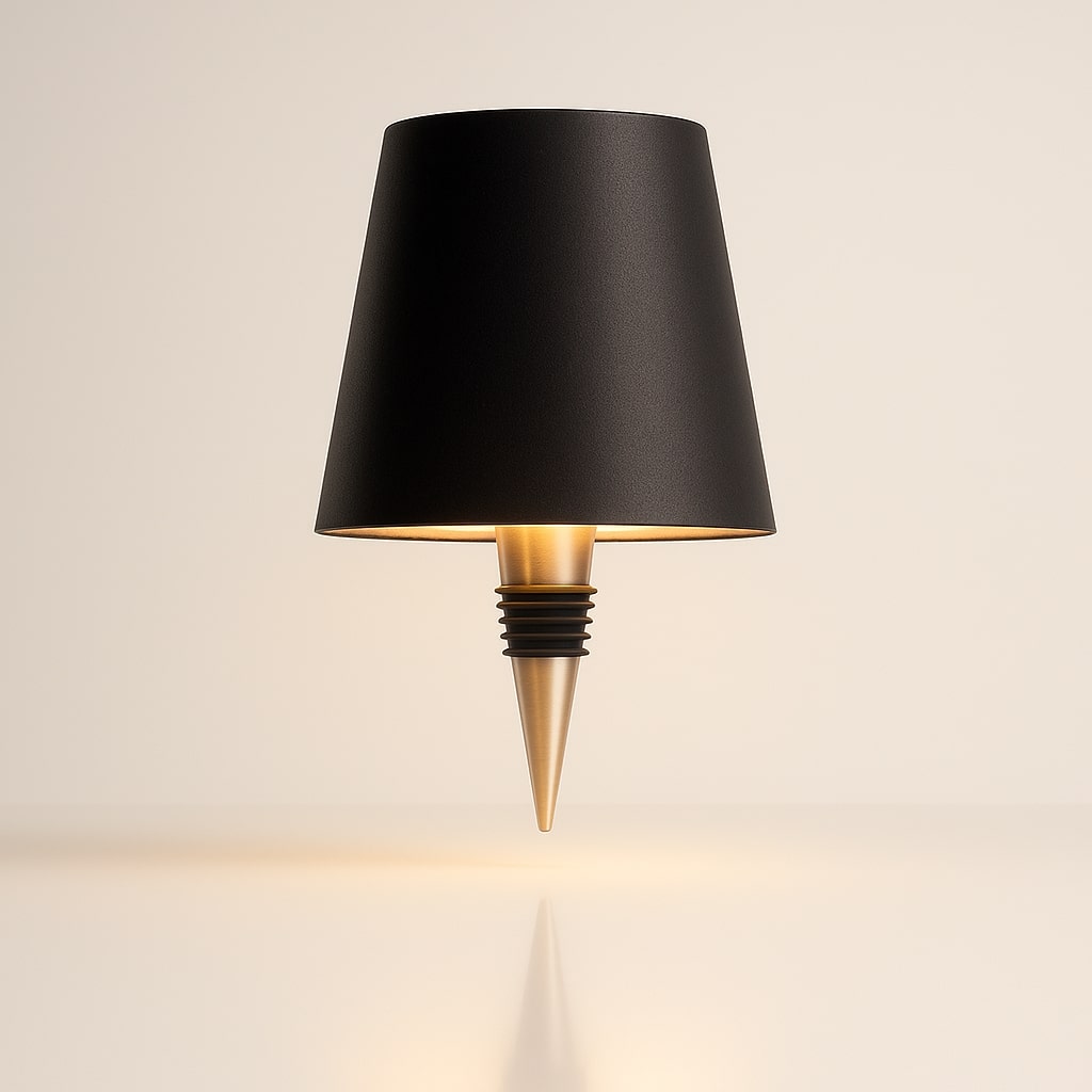 Lampada da tavolo | Attacco per lampade a bottiglia | Dimmerabile senza fili | LumiFlasche