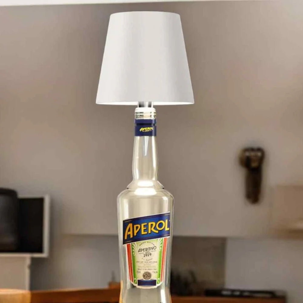 Lampada da tavolo | Attacco per lampade a bottiglia | Dimmerabile senza fili | LumiFlasche