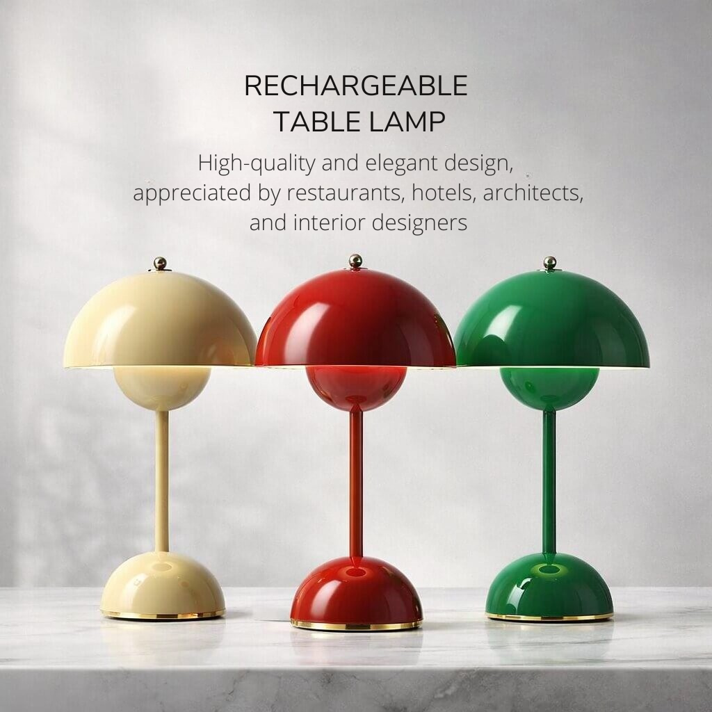 Lampada da tavolo | Lampada da comodino | Dimmerabile e senza fili | Lumenara