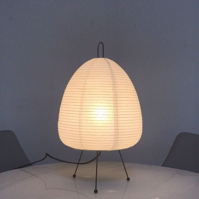 LUMIRICE – Elegante lampada da tavolo in carta di riso dal design giapponese