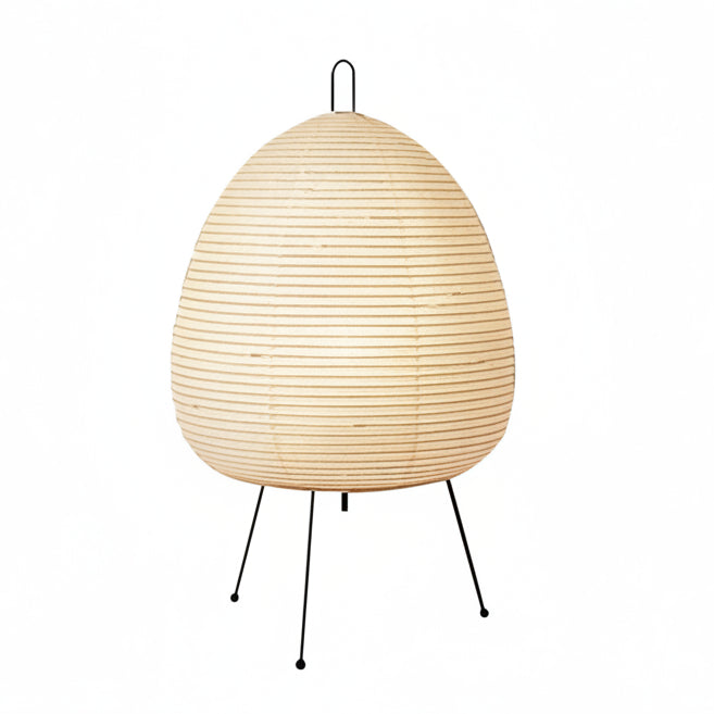 LUMIRICE – Elegante lampada da tavolo in carta di riso dal design giapponese