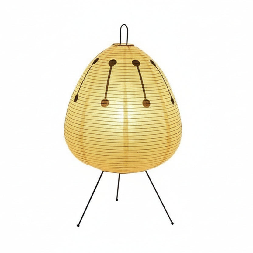 LUMIRICE – Elegante lampada da tavolo in carta di riso dal design giapponese