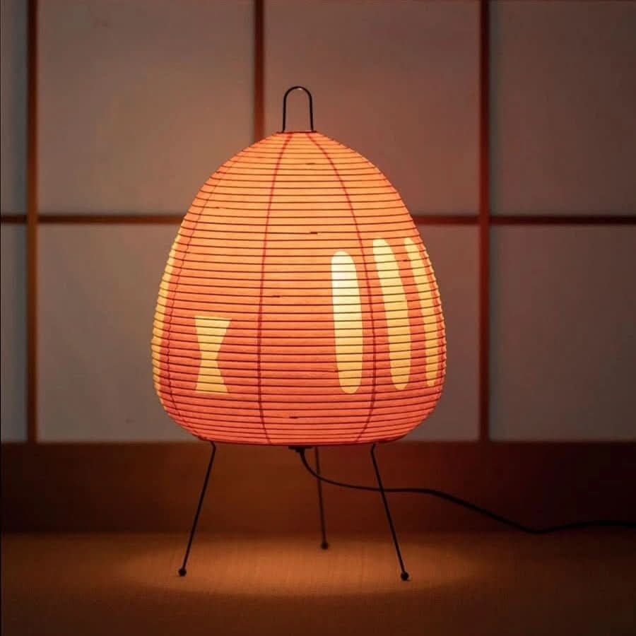 LUMIRICE – Elegante lampada da tavolo in carta di riso dal design giapponese