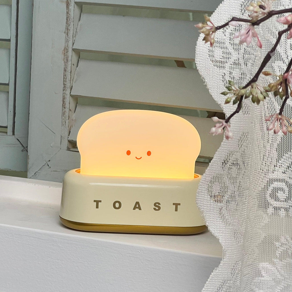 Averisse | Lampada Notturna a Forma di Tostapane Carina con Ricarica USB e Luce LED Calda 3000K