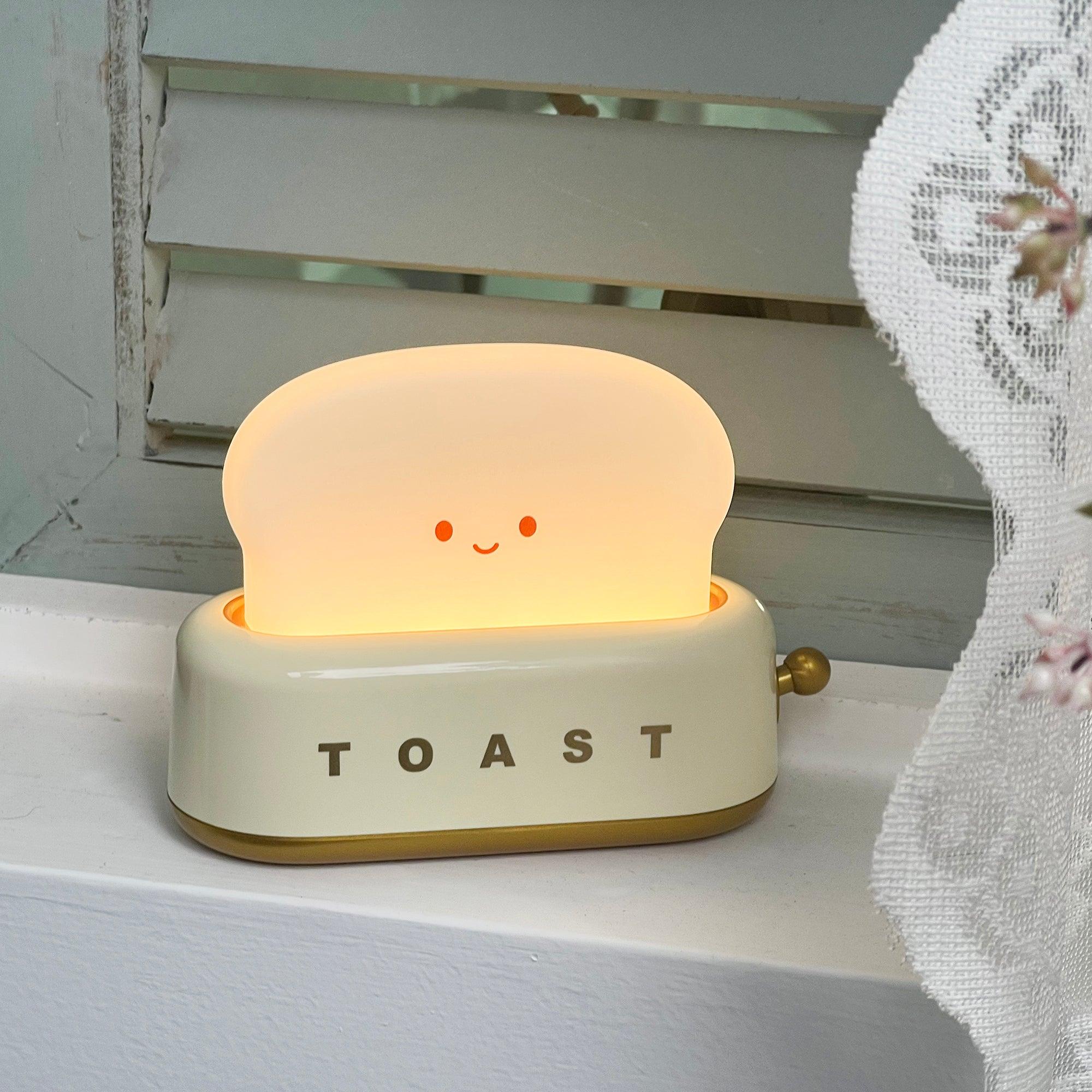 Averisse | Lampada Notturna a Forma di Tostapane Carina con Ricarica USB e Luce LED Calda 3000K