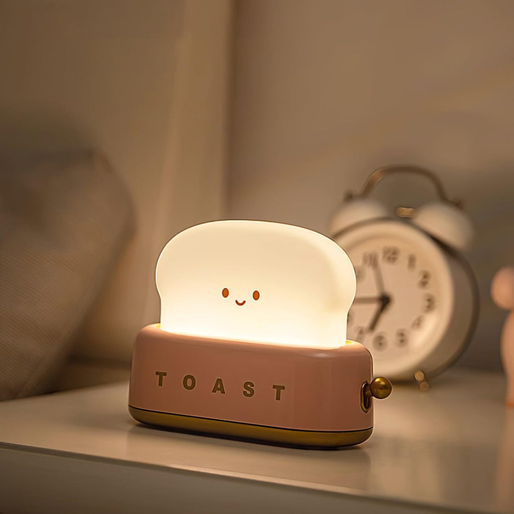 Averisse | Lampada Notturna a Forma di Tostapane Carina con Ricarica USB e Luce LED Calda 3000K