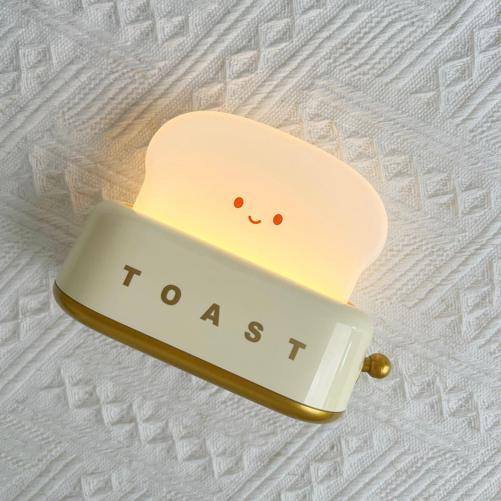 Averisse | Lampada Notturna a Forma di Tostapane Carina con Ricarica USB e Luce LED Calda 3000K