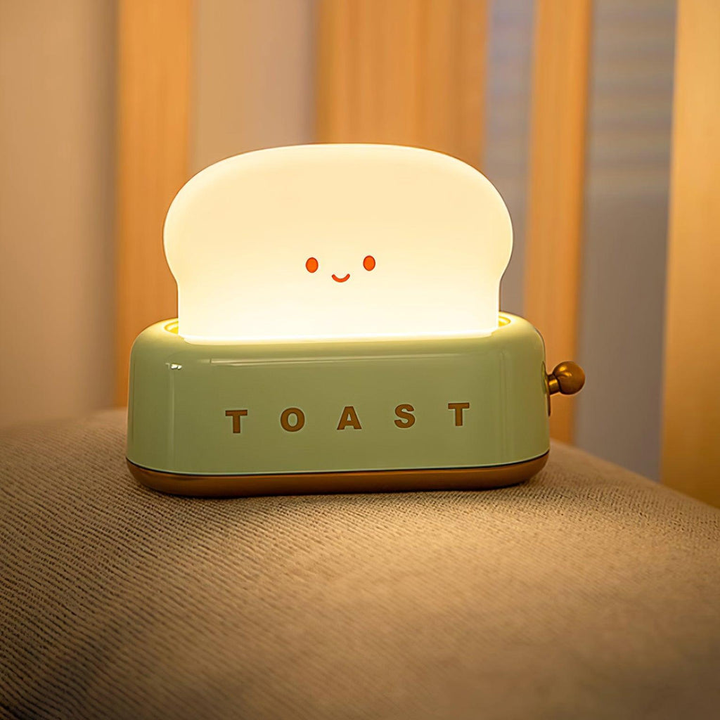 Averisse | Lampada Notturna a Forma di Tostapane Carina con Ricarica USB e Luce LED Calda 3000K