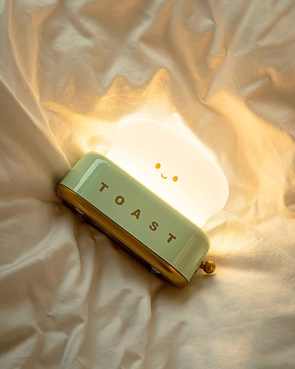 Averisse | Lampada Notturna a Forma di Tostapane Carina con Ricarica USB e Luce LED Calda 3000K