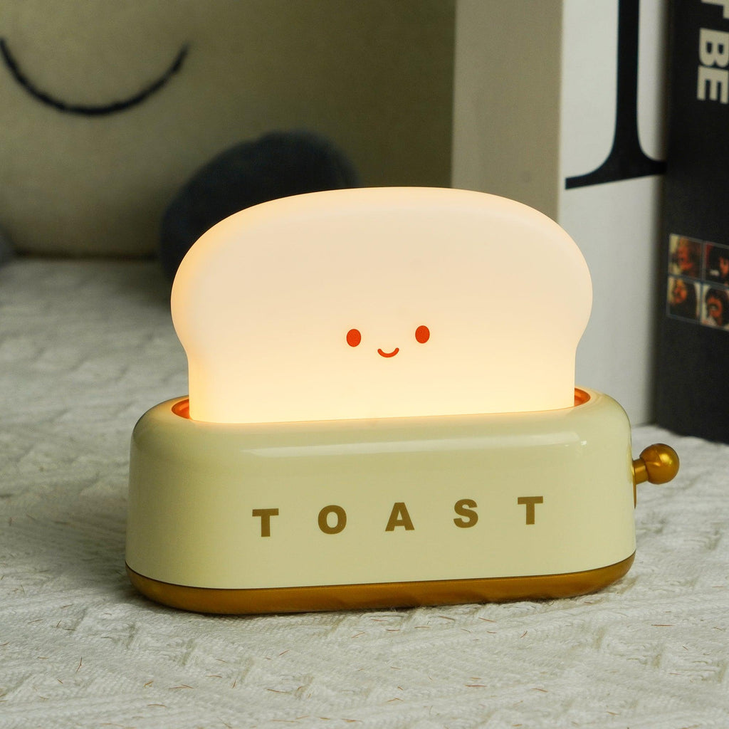 Averisse | Lampada Notturna a Forma di Tostapane Carina con Ricarica USB e Luce LED Calda 3000K