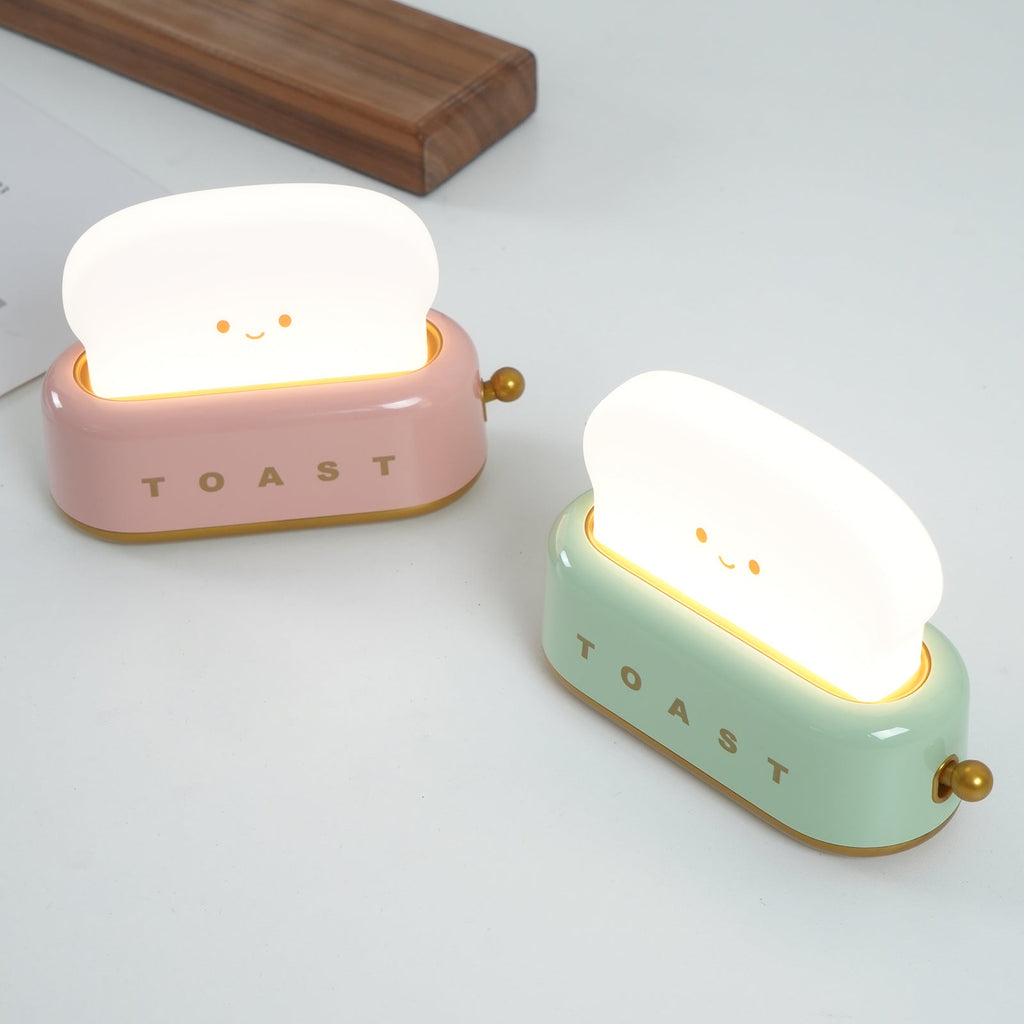 Averisse | Lampada Notturna a Forma di Tostapane Carina con Ricarica USB e Luce LED Calda 3000K