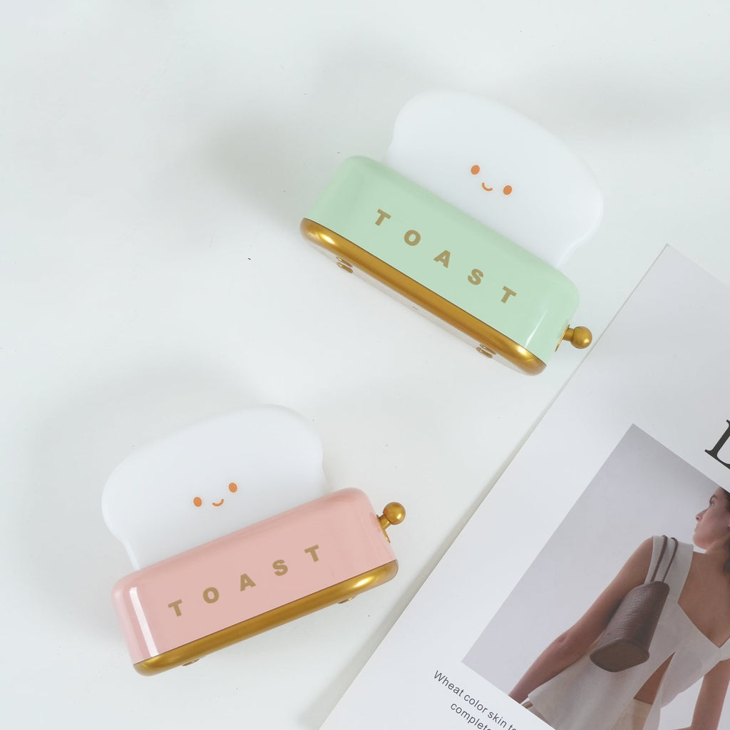 Averisse | Lampada Notturna a Forma di Tostapane Carina con Ricarica USB e Luce LED Calda 3000K