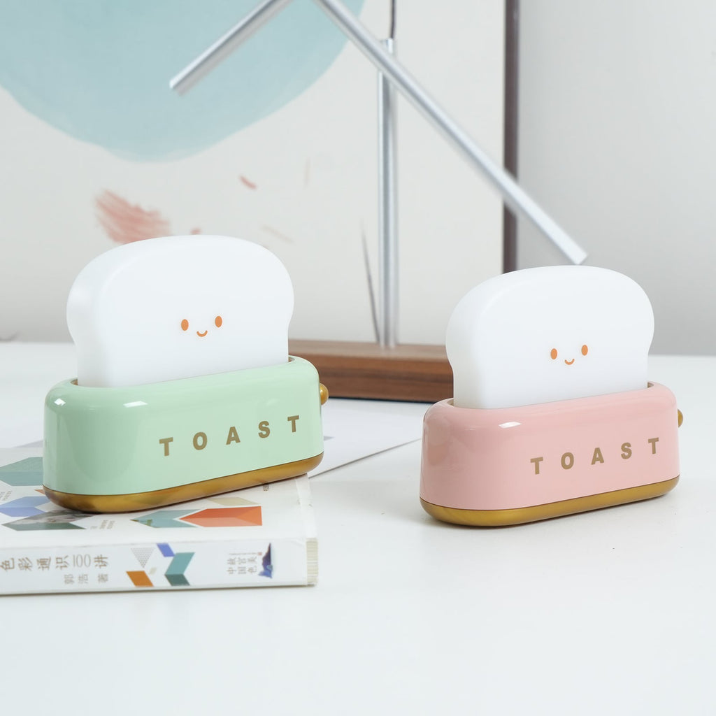 Averisse | Lampada Notturna a Forma di Tostapane Carina con Ricarica USB e Luce LED Calda 3000K