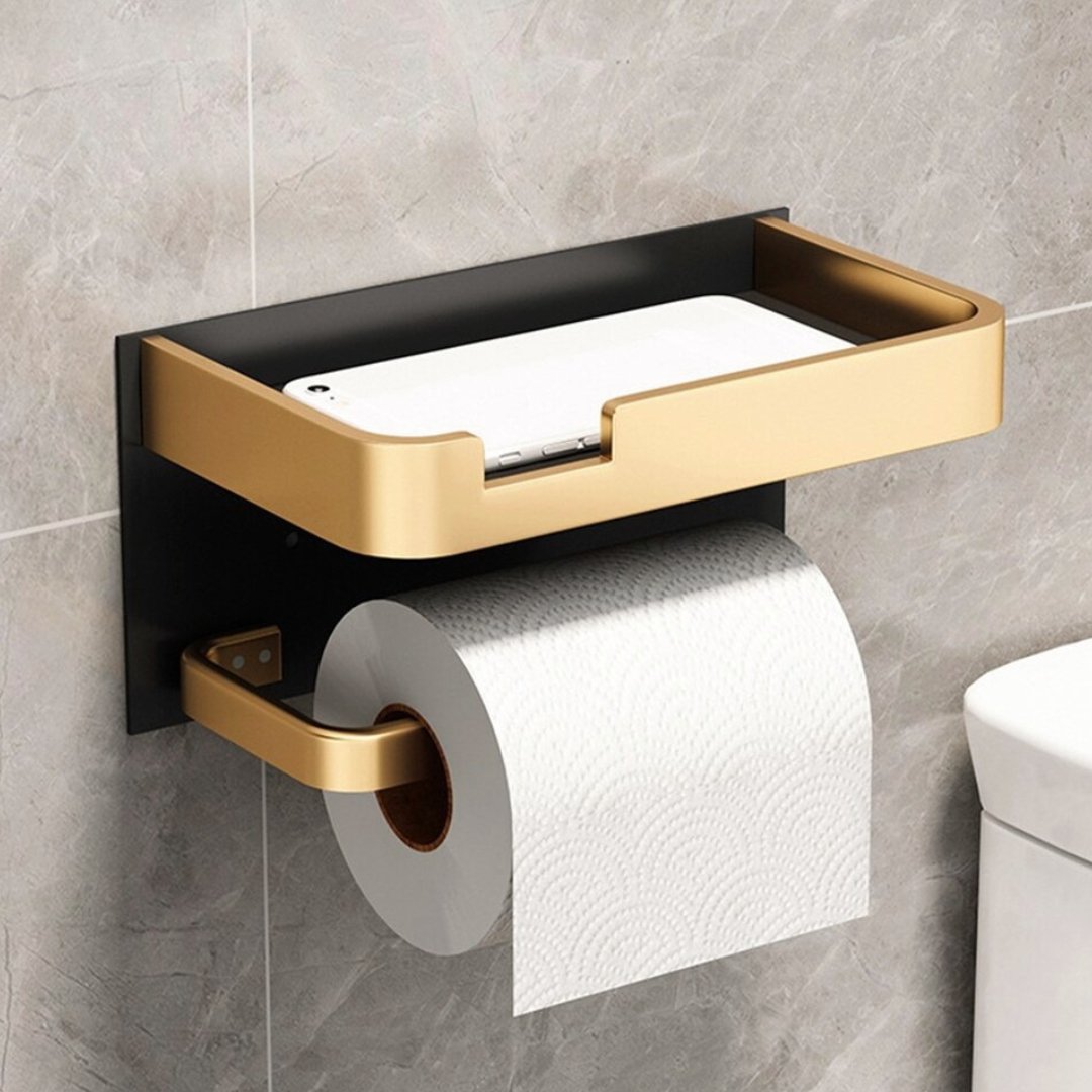 Porta carta igienica | Montaggio a parete | Supporto in metallo | BathLine