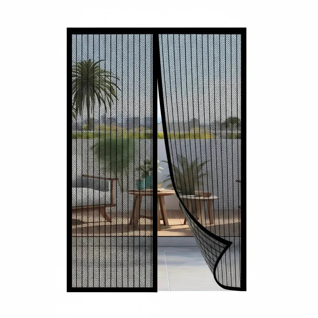 Griglia per porte | Tenda anti-insetti magnetica per porte | Chiusura magnetica automatica | BugBarrier